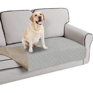 Easy-Going 100% Waterproof Dog Bed Cover, Non-Slip Pet Blanket for Furniture, Washable Couch Cover, Repleasement Sofa Cover (68×82 in,Gray)(Light Gray)
