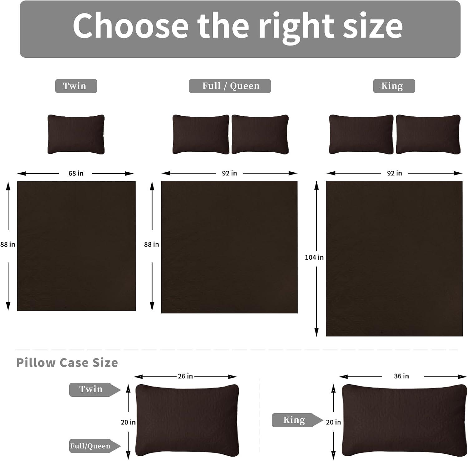 image:imageEasyGoing FullQueen Size Reversible Quilt Set with 1 Quilt and 2 Pillow Shams Soft Bed Quilt Cover Lightweight Microfiber Bedspread Water and Stain Resistant GrayLight GrayOlive LeafchocolateBeige
