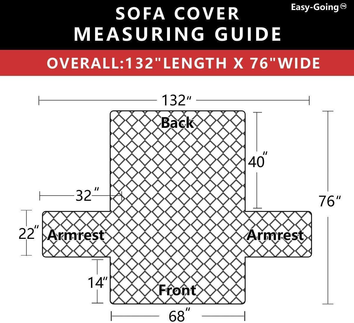 image:imageEasyGoing Micro Suede Sofa Slipcover Sofa Cover Couch Cover with Three Pockets Quilted Pets Covers Plastic Drop Printing PetsKidsChildrenDogCat SofaCoffee