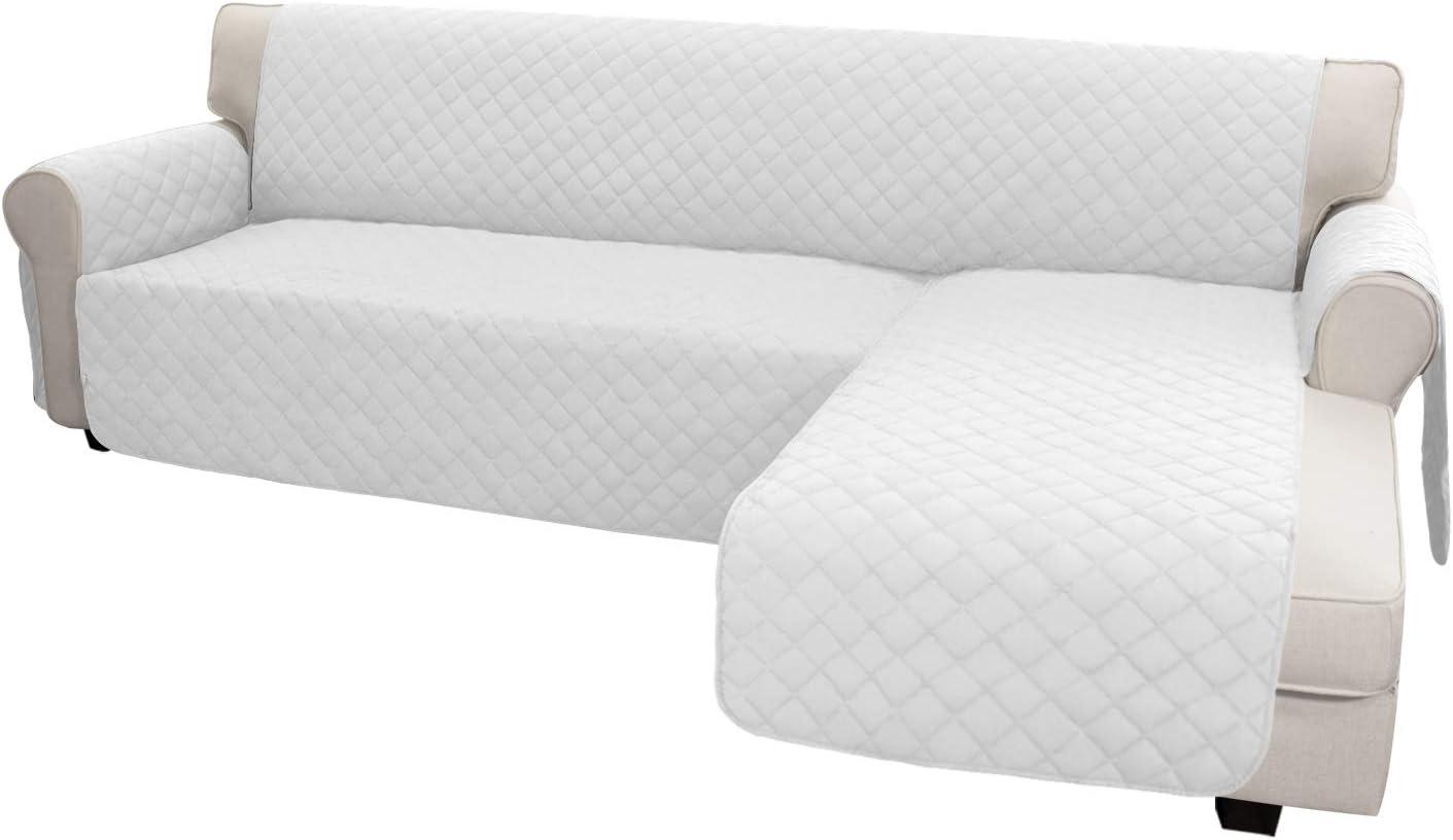 image:imageEasyGoing Sectional Couch Covers for Dogs L Shape Sofa Cover Reversible Sofa Slipcover Chaise Lounge Cover Furniture Protector Cover for Pets Dog Cat Large Dark GrayDark GrayWhiteWhite