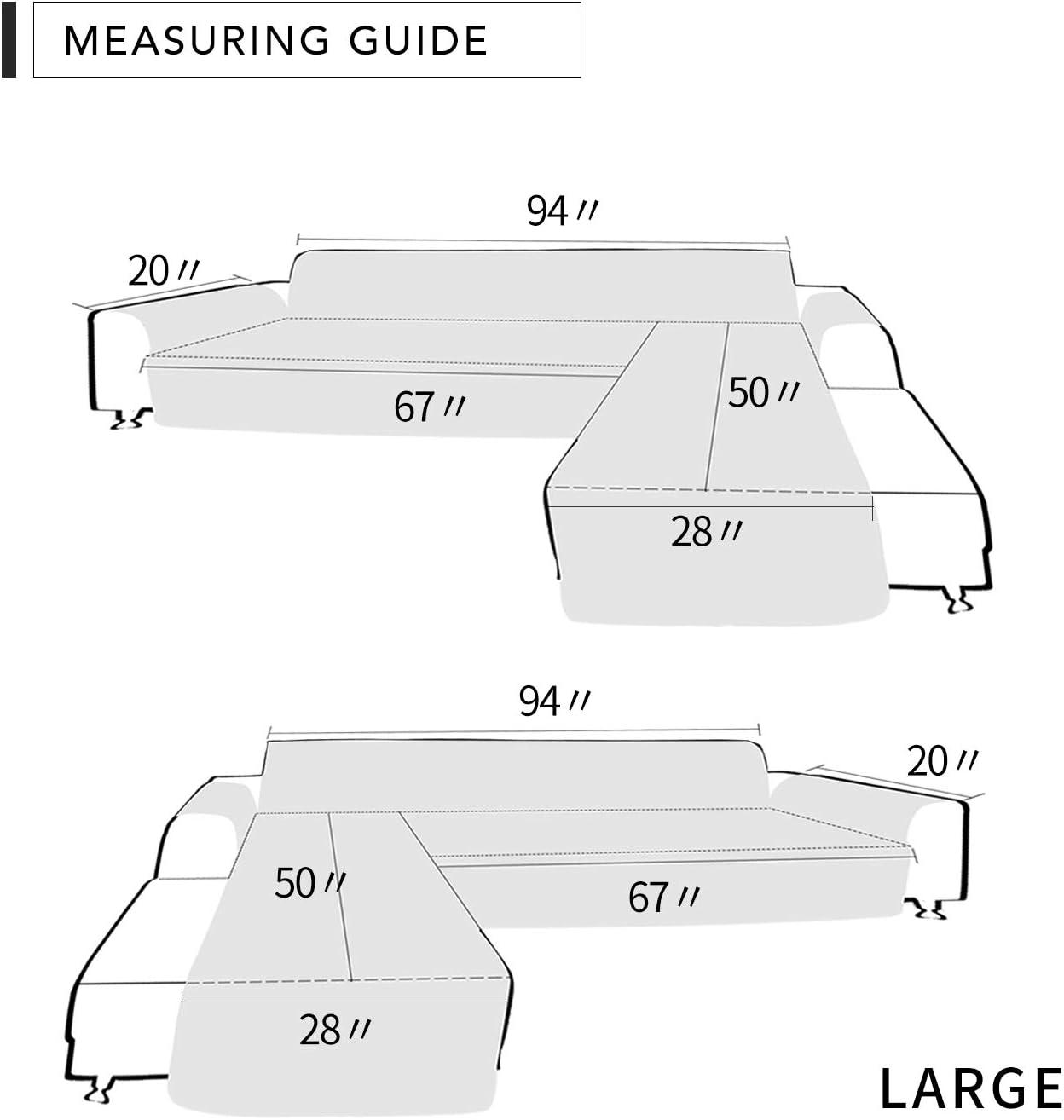 image:imageEasyGoing Sectional Couch Covers for Dogs L Shape Sofa Cover Reversible Sofa Slipcover Chaise Lounge Cover Furniture Protector Cover for Pets Dog Cat Large Dark GrayDark GrayDark BlueDark Blue