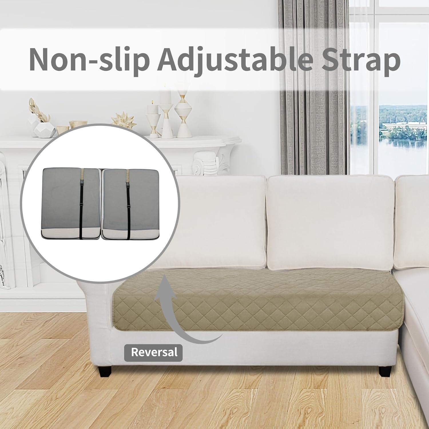 image:imageEasyGoing Sectional Couch Covers for Dogs L Shape Sofa Cover Reversible Sofa Slipcover Chaise Lounge Cover Furniture Protector Cover for Pets Dog Cat Large Dark GrayDark GrayBeigeBeige