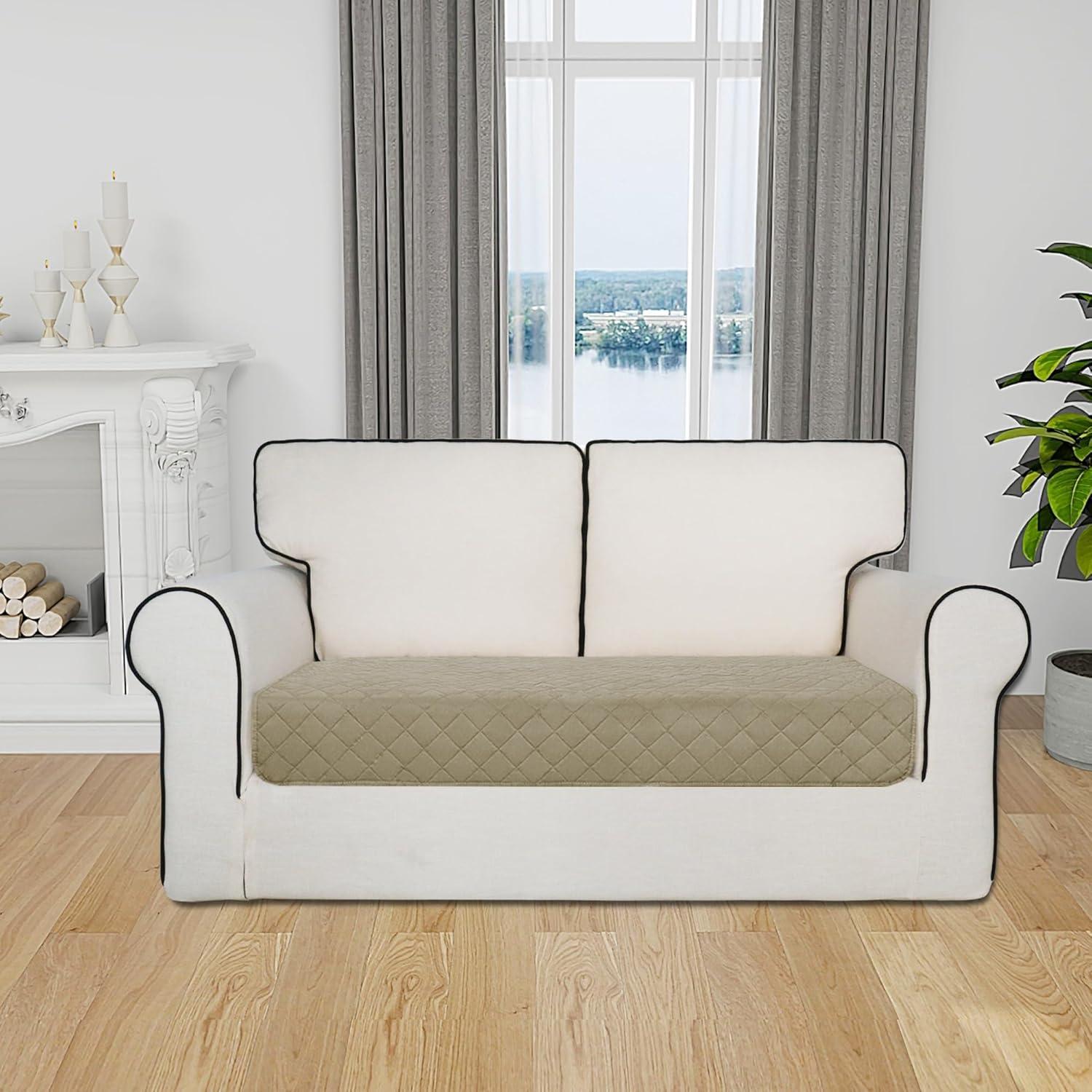 image:imageEasyGoing Sectional Couch Covers for Dogs L Shape Sofa Cover Reversible Sofa Slipcover Chaise Lounge Cover Furniture Protector Cover for Pets Dog Cat Large Dark GrayDark GrayBeigeBeige