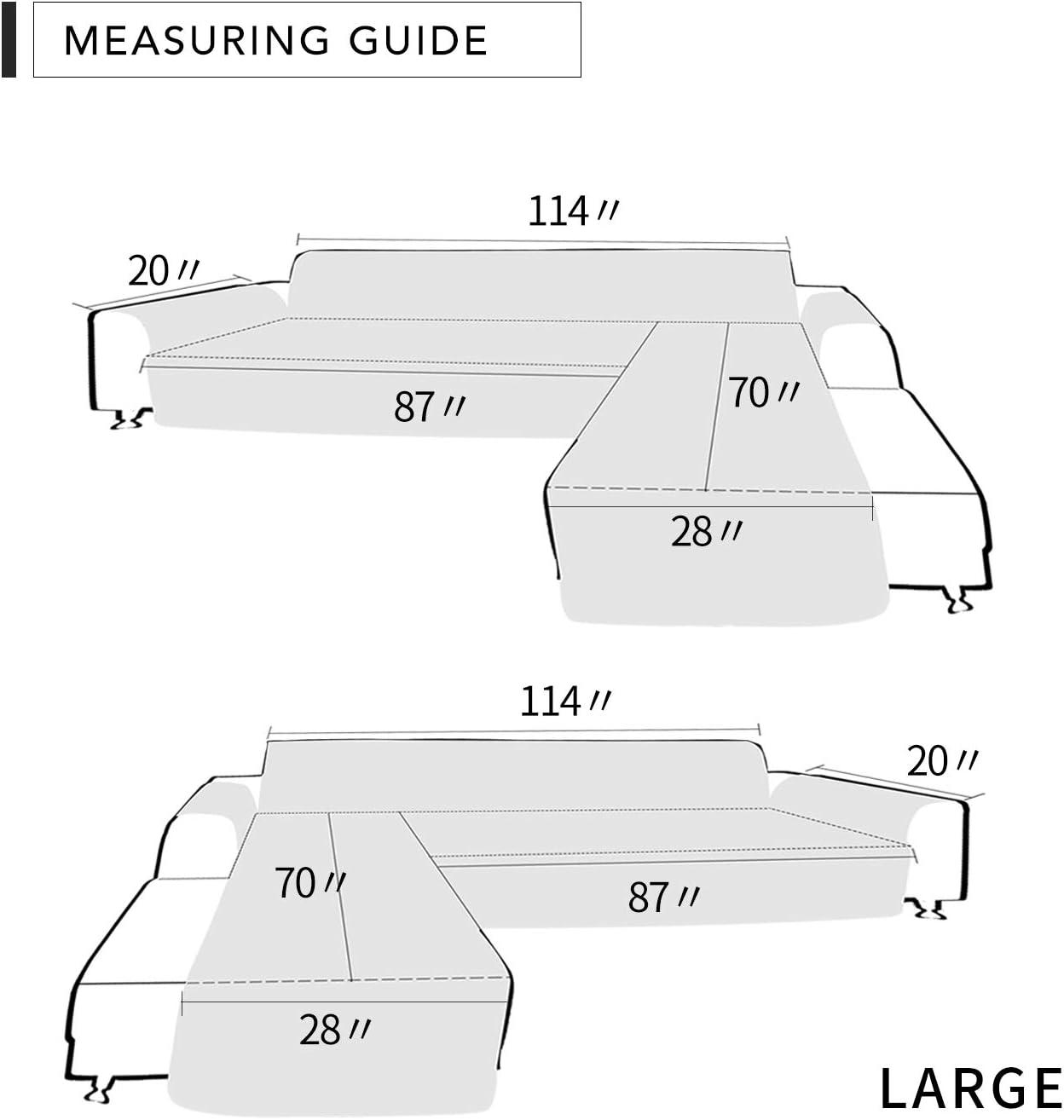 image:imageEasyGoing Sectional Couch Covers for Dogs L Shape Sofa Cover Reversible Sofa Slipcover Chaise Lounge Cover Furniture Protector Cover for Pets Dog Cat Large Dark GrayDark GrayDark BlueDark Blue