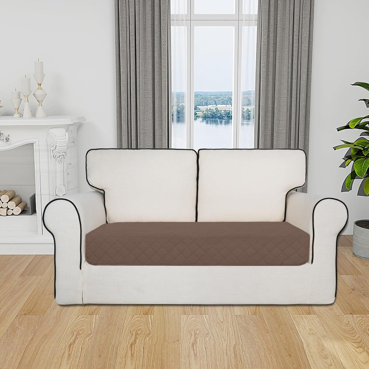 image:imageEasyGoing Sectional Couch Covers for Dogs L Shape Sofa Cover Reversible Sofa Slipcover Chaise Lounge Cover Furniture Protector Cover for Pets Dog Cat Large Dark GrayDark GrayBrownBeige