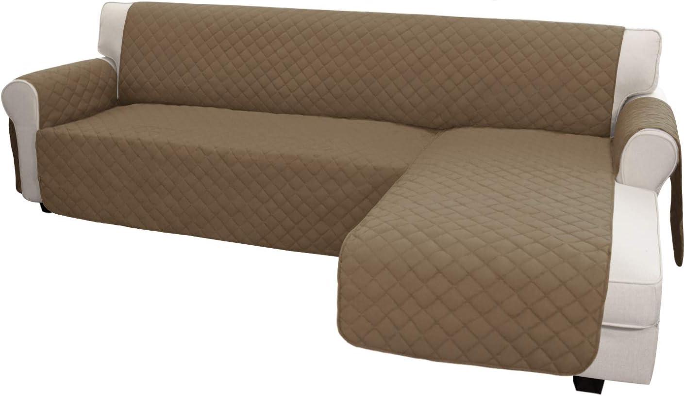 image:imageEasyGoing Sectional Couch Covers for Dogs L Shape Sofa Cover Reversible Sofa Slipcover Chaise Lounge Cover Furniture Protector Cover for Pets Dog Cat Large Dark GrayDark GrayCamelCamel