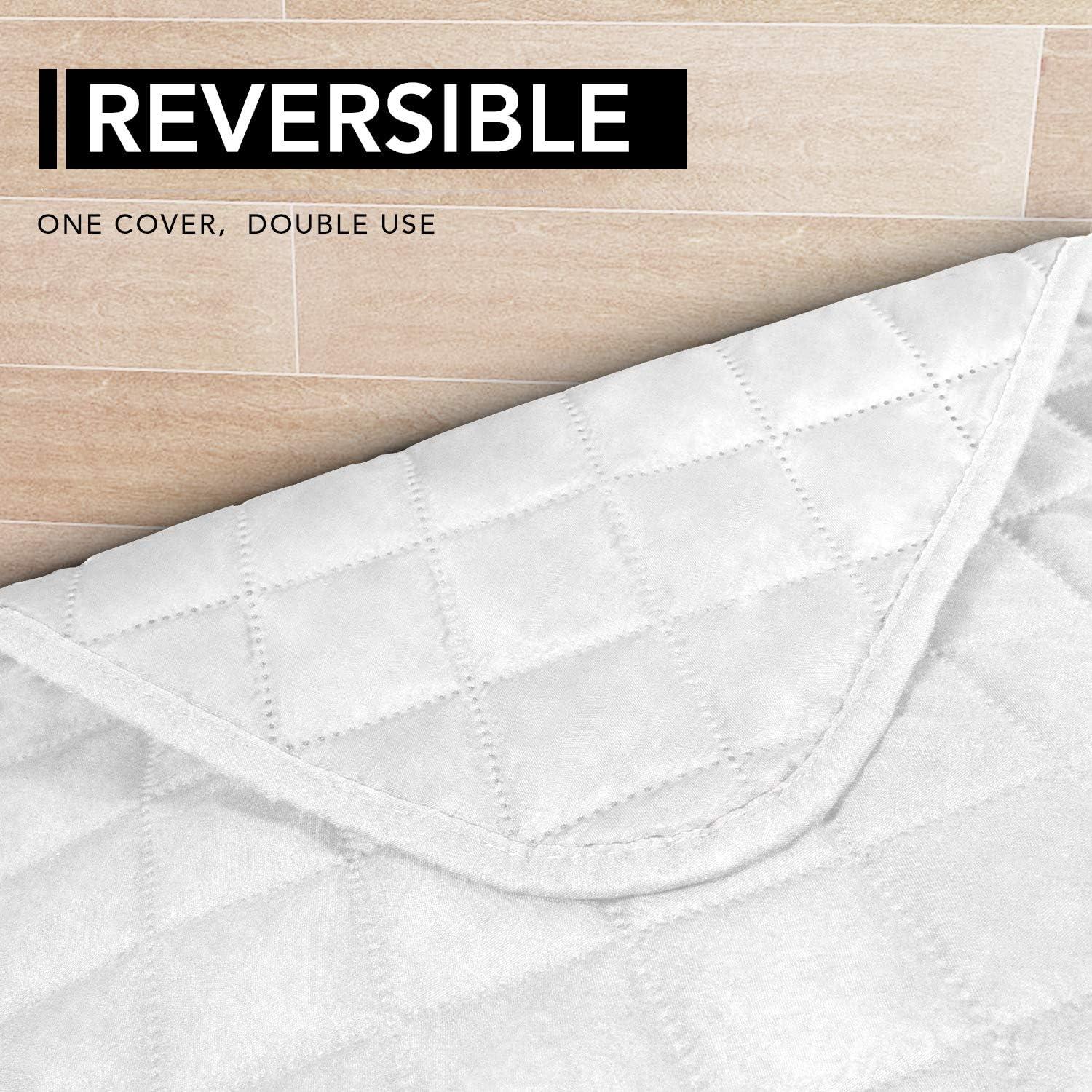 image:imageEasyGoing Sectional Couch Covers for Dogs L Shape Sofa Cover Reversible Sofa Slipcover Chaise Lounge Cover Furniture Protector Cover for Pets Dog Cat Large Dark GrayDark GrayWhiteWhite