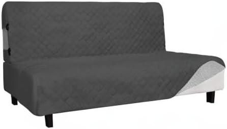image:imageEasyGoing Sofa Slipcover Waterproof Couch Cover for 3 Cushion Couch Sofa Cover Furniture Protector Cover Pets Covers Washable NonSlip Fabric Pets Kids Children Dog Cat Sofa ChocolateDark Gray