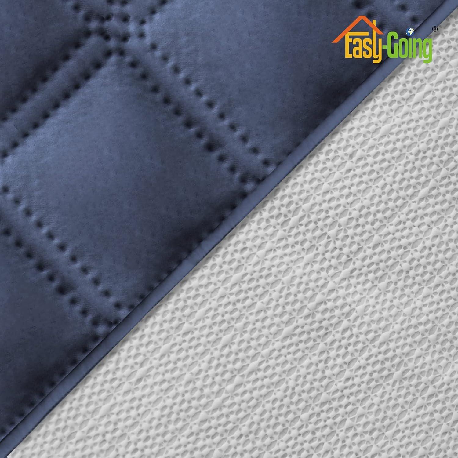 image:imageEasyGoing Sofa Slipcover Waterproof Couch Cover for 3 Cushion Couch Sofa Cover Furniture Protector Cover Pets Covers Washable NonSlip Fabric Pets Kids Children Dog Cat Sofa ChocolateNavy