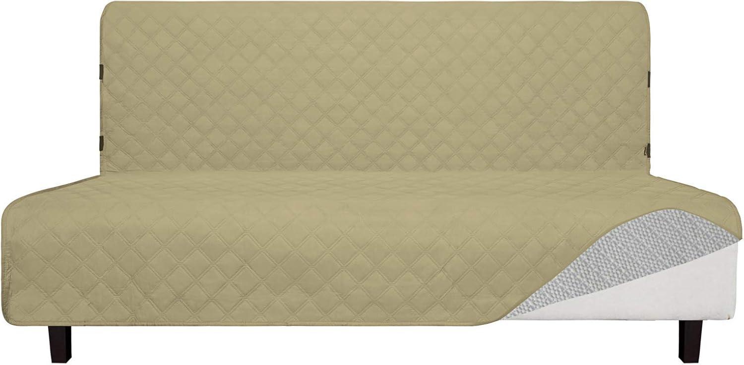 image:imageEasyGoing Sofa Slipcover Waterproof Couch Cover for 3 Cushion Couch Sofa Cover Furniture Protector Cover Pets Covers Washable NonSlip Fabric Pets Kids Children Dog Cat Sofa ChocolateSand