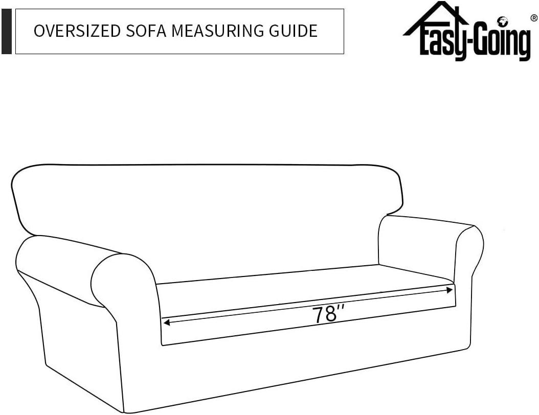 image:imageEasyGoing Sofa Slipcover Waterproof Couch Cover for 3 Cushion Couch Sofa Cover Furniture Protector Cover Pets Covers Washable NonSlip Fabric Pets Kids Children Dog Cat Sofa ChocolateBlack