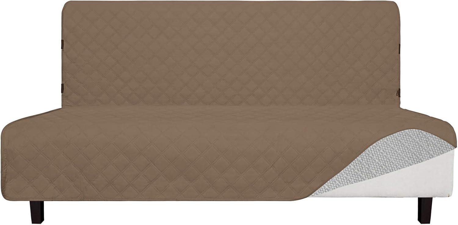 image:imageEasyGoing Sofa Slipcover Waterproof Couch Cover for 3 Cushion Couch Sofa Cover Furniture Protector Cover Pets Covers Washable NonSlip Fabric Pets Kids Children Dog Cat Sofa ChocolateCamel
