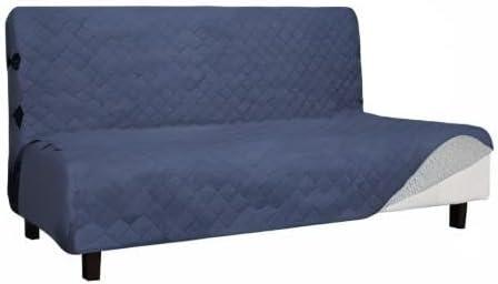 image:imageEasyGoing Sofa Slipcover Waterproof Couch Cover for 3 Cushion Couch Sofa Cover Furniture Protector Cover Pets Covers Washable NonSlip Fabric Pets Kids Children Dog Cat Sofa ChocolateNavy