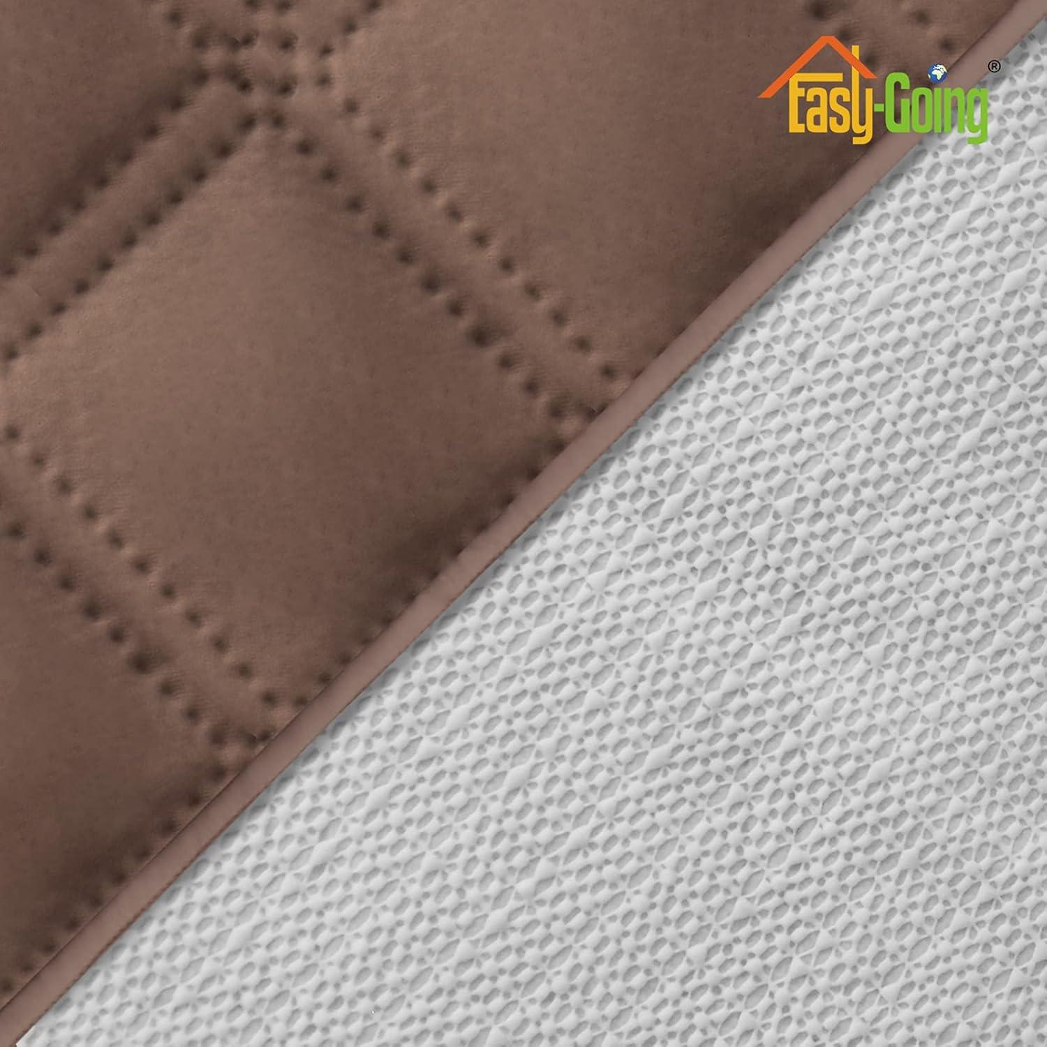 image:imageEasyGoing Sofa Slipcover Waterproof Couch Cover for 3 Cushion Couch Sofa Cover Furniture Protector Cover Pets Covers Washable NonSlip Fabric Pets Kids Children Dog Cat Sofa ChocolateBrown