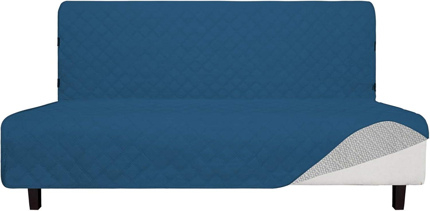 image:imageEasyGoing Sofa Slipcover Waterproof Couch Cover for 3 Cushion Couch Sofa Cover Furniture Protector Cover Pets Covers Washable NonSlip Fabric Pets Kids Children Dog Cat Sofa ChocolatePeacock Blue