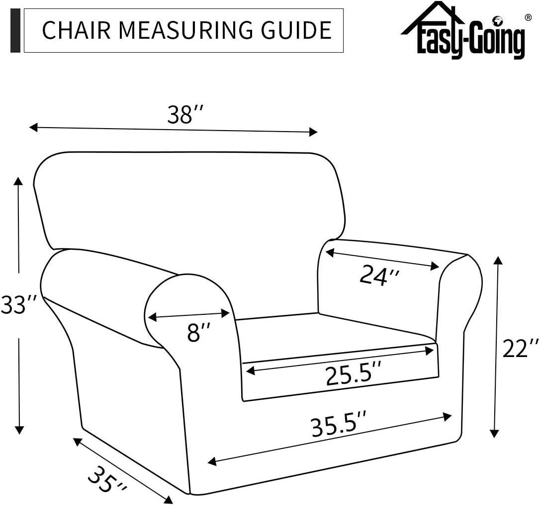 image:imageEasyGoing Sofa Slipcover Waterproof Couch Cover for 3 Cushion Couch Sofa Cover Furniture Protector Cover Pets Covers Washable NonSlip Fabric Pets Kids Children Dog Cat Sofa ChocolatePeacock Blue