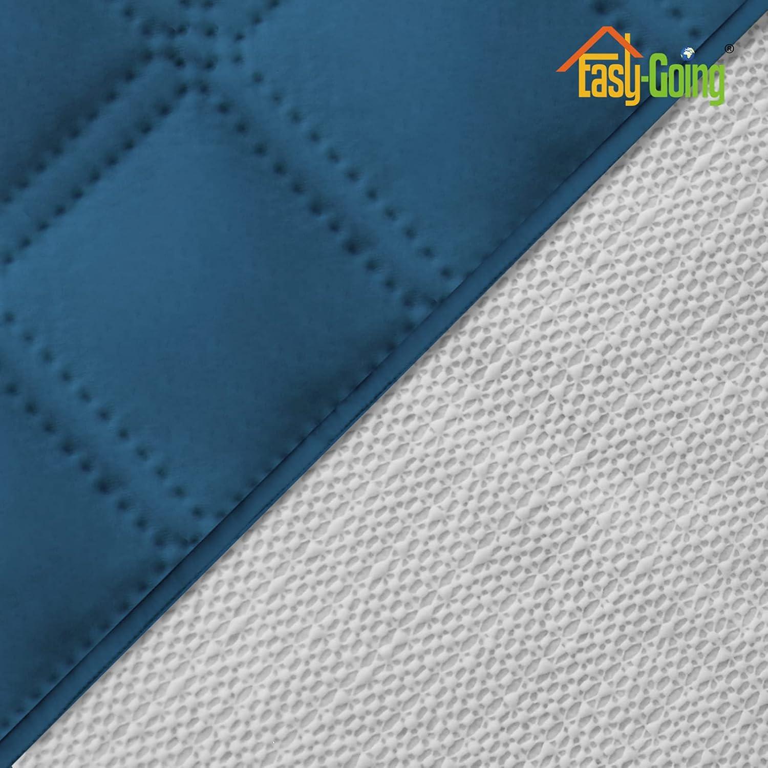 image:imageEasyGoing Sofa Slipcover Waterproof Couch Cover for 3 Cushion Couch Sofa Cover Furniture Protector Cover Pets Covers Washable NonSlip Fabric Pets Kids Children Dog Cat Sofa ChocolatePeacock Blue