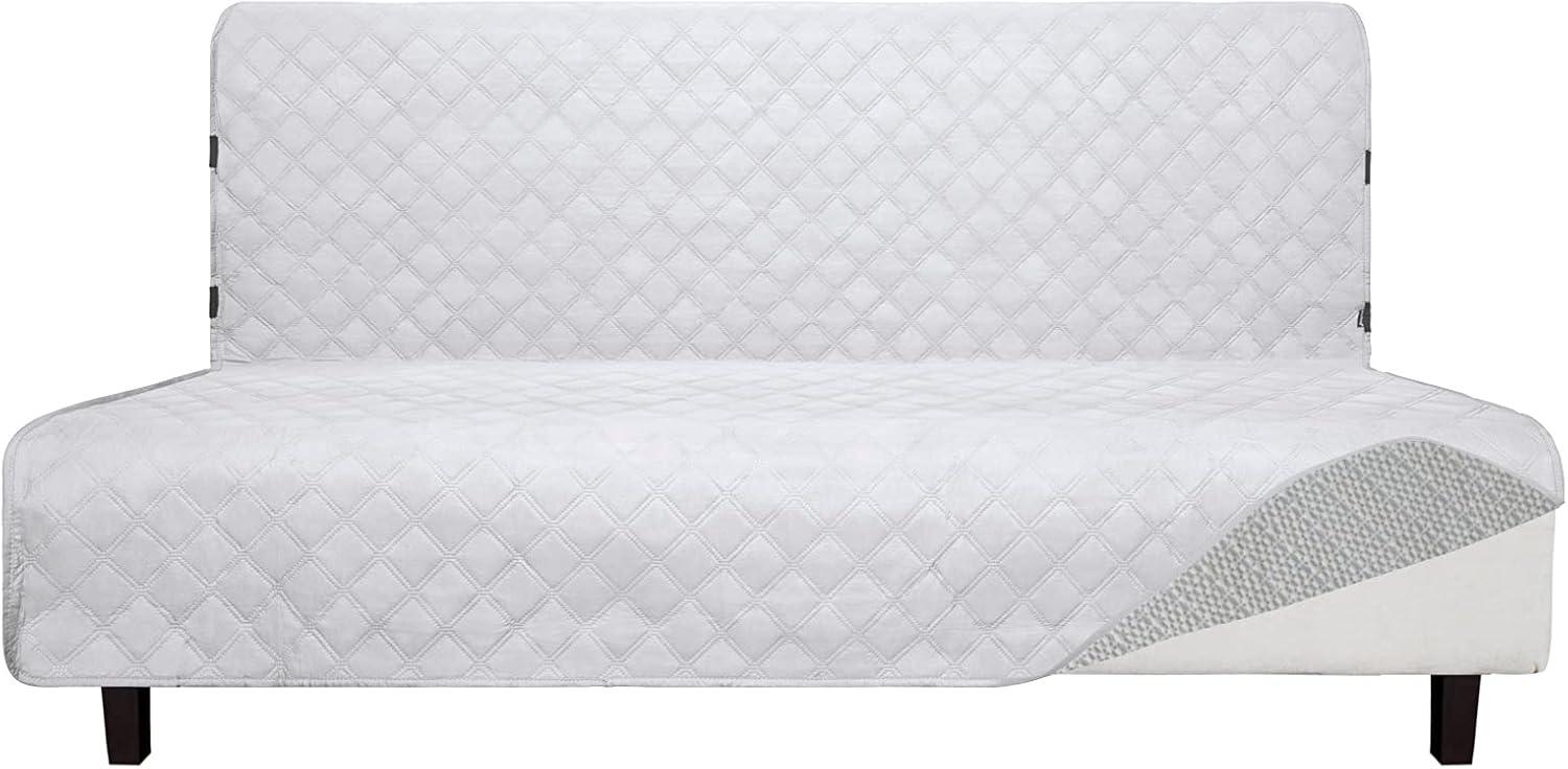 image:imageEasyGoing Sofa Slipcover Waterproof Couch Cover for 3 Cushion Couch Sofa Cover Furniture Protector Cover Pets Covers Washable NonSlip Fabric Pets Kids Children Dog Cat Sofa ChocolateWhite