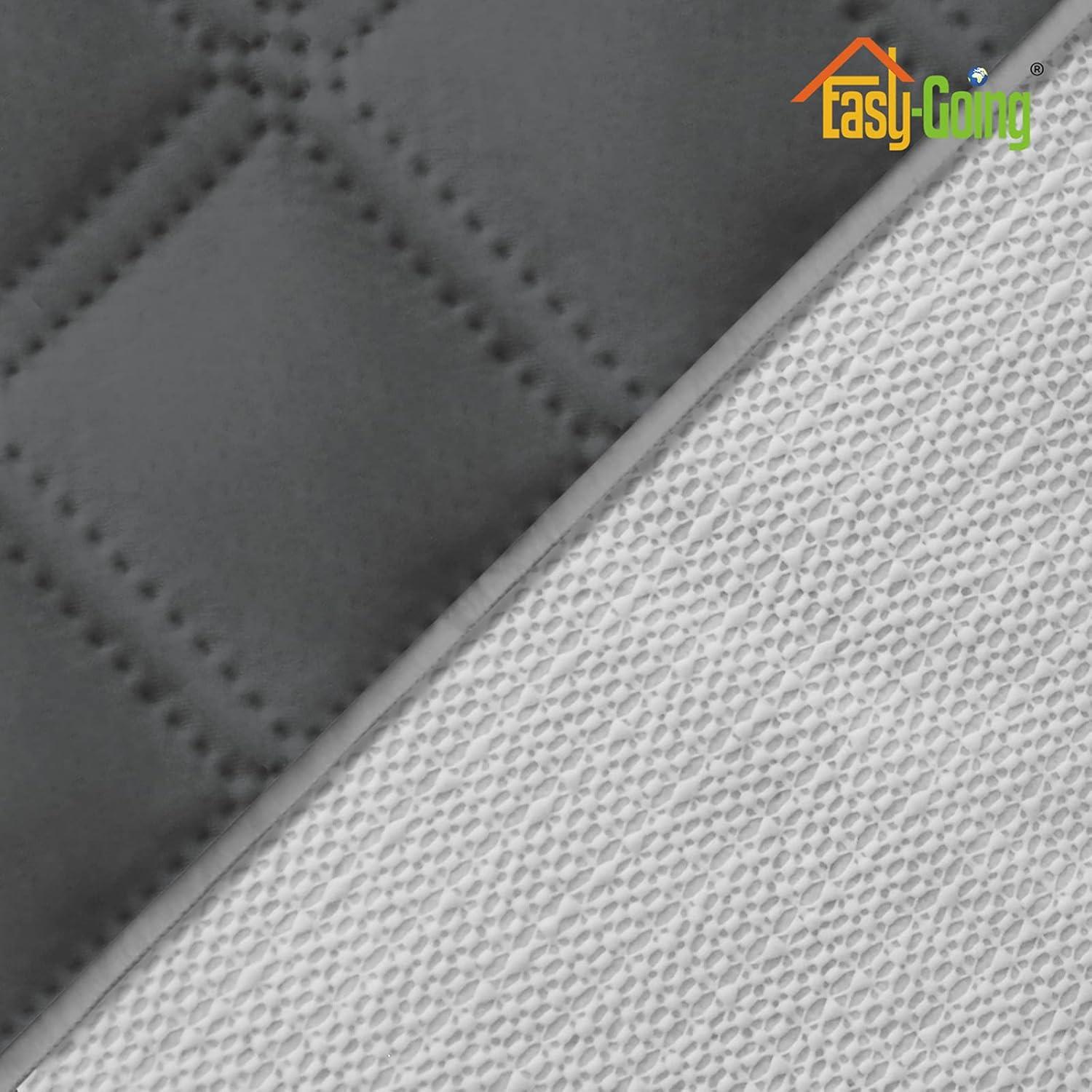 image:imageEasyGoing Sofa Slipcover Waterproof Couch Cover for 3 Cushion Couch Sofa Cover Furniture Protector Cover Pets Covers Washable NonSlip Fabric Pets Kids Children Dog Cat Sofa ChocolateDark Gray