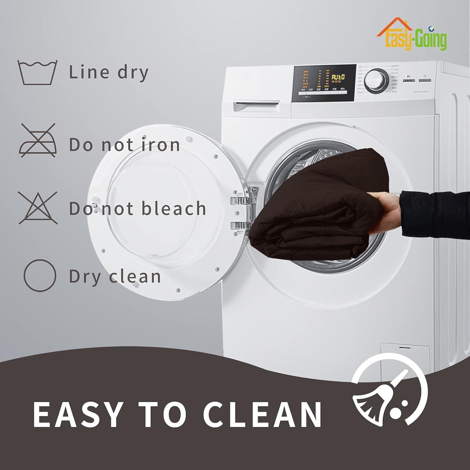 image:imageEasyGoing Sofa Slipcover Waterproof Couch Cover for 3 Cushion Couch Sofa Cover Furniture Protector Cover Pets Covers Washable NonSlip Fabric Pets Kids Children Dog Cat Sofa ChocolateChocolate