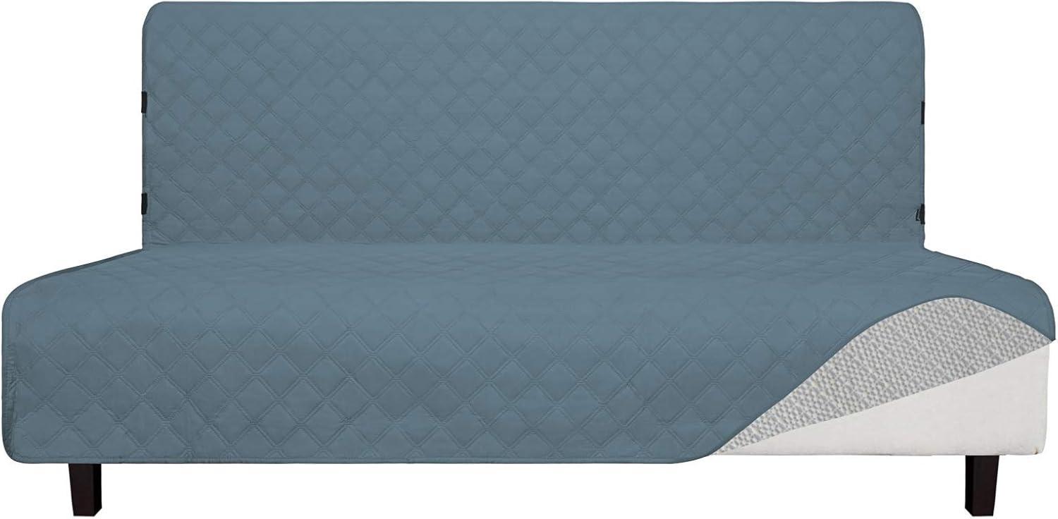 image:imageEasyGoing Sofa Slipcover Waterproof Couch Cover for 3 Cushion Couch Sofa Cover Furniture Protector Cover Pets Covers Washable NonSlip Fabric Pets Kids Children Dog Cat Sofa ChocolateLight Blue