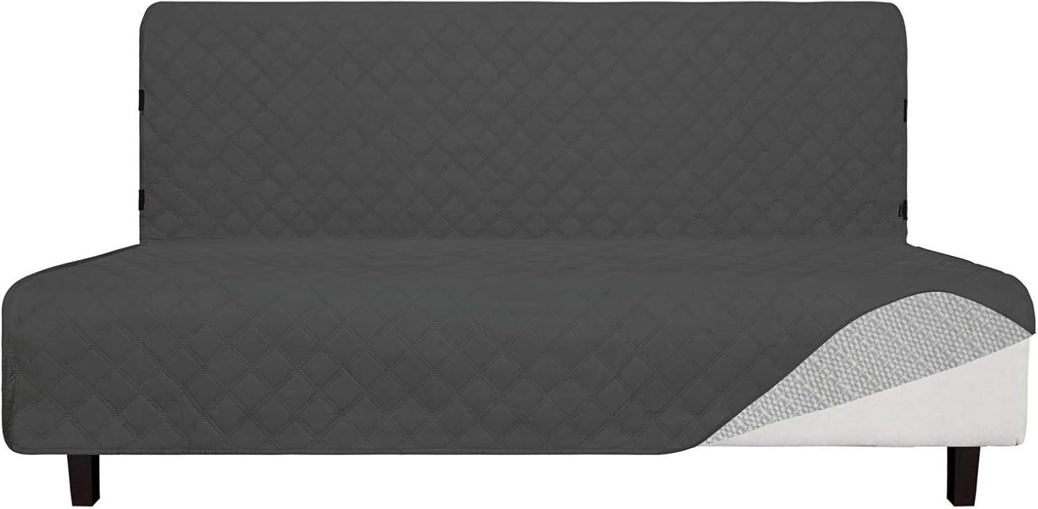 image:imageEasyGoing Sofa Slipcover Waterproof Couch Cover for 3 Cushion Couch Sofa Cover Furniture Protector Cover Pets Covers Washable NonSlip Fabric Pets Kids Children Dog Cat Sofa ChocolateDark Gray
