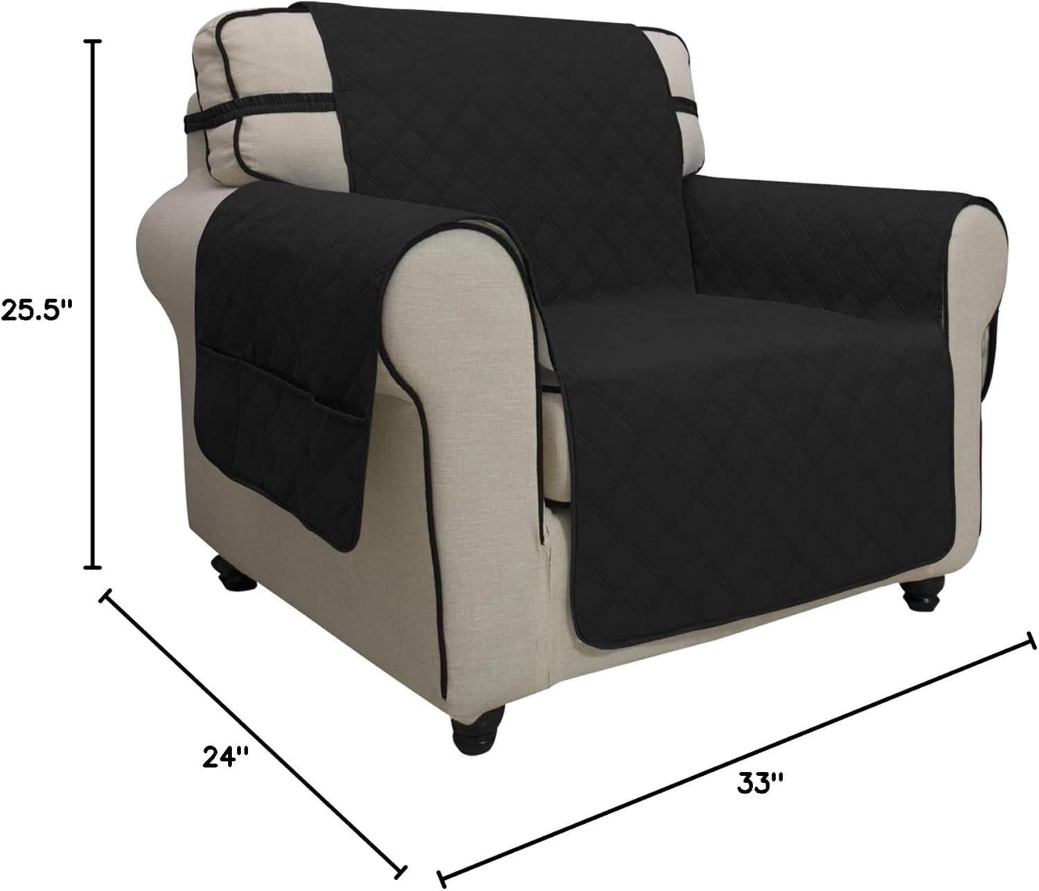 image:imageEasyGoing Sofa Slipcover Waterproof Couch Cover for 3 Cushion Couch Sofa Cover Furniture Protector Cover Pets Covers Washable NonSlip Fabric Pets Kids Children Dog Cat Sofa ChocolateBlack