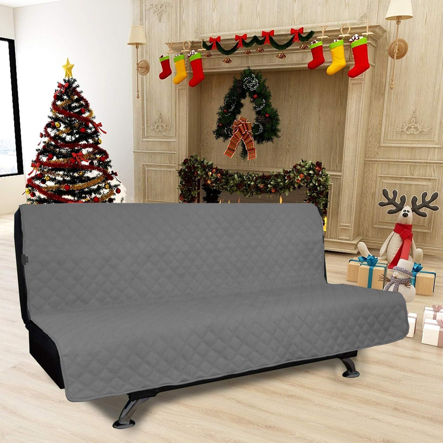 image:imageEasyGoing Sofa Slipcover Waterproof Couch Cover for 3 Cushion Couch Sofa Cover Furniture Protector Cover Pets Covers Washable NonSlip Fabric Pets Kids Children Dog Cat Sofa ChocolateGrey