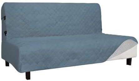image:imageEasyGoing Sofa Slipcover Waterproof Couch Cover for 3 Cushion Couch Sofa Cover Furniture Protector Cover Pets Covers Washable NonSlip Fabric Pets Kids Children Dog Cat Sofa ChocolateLight Blue