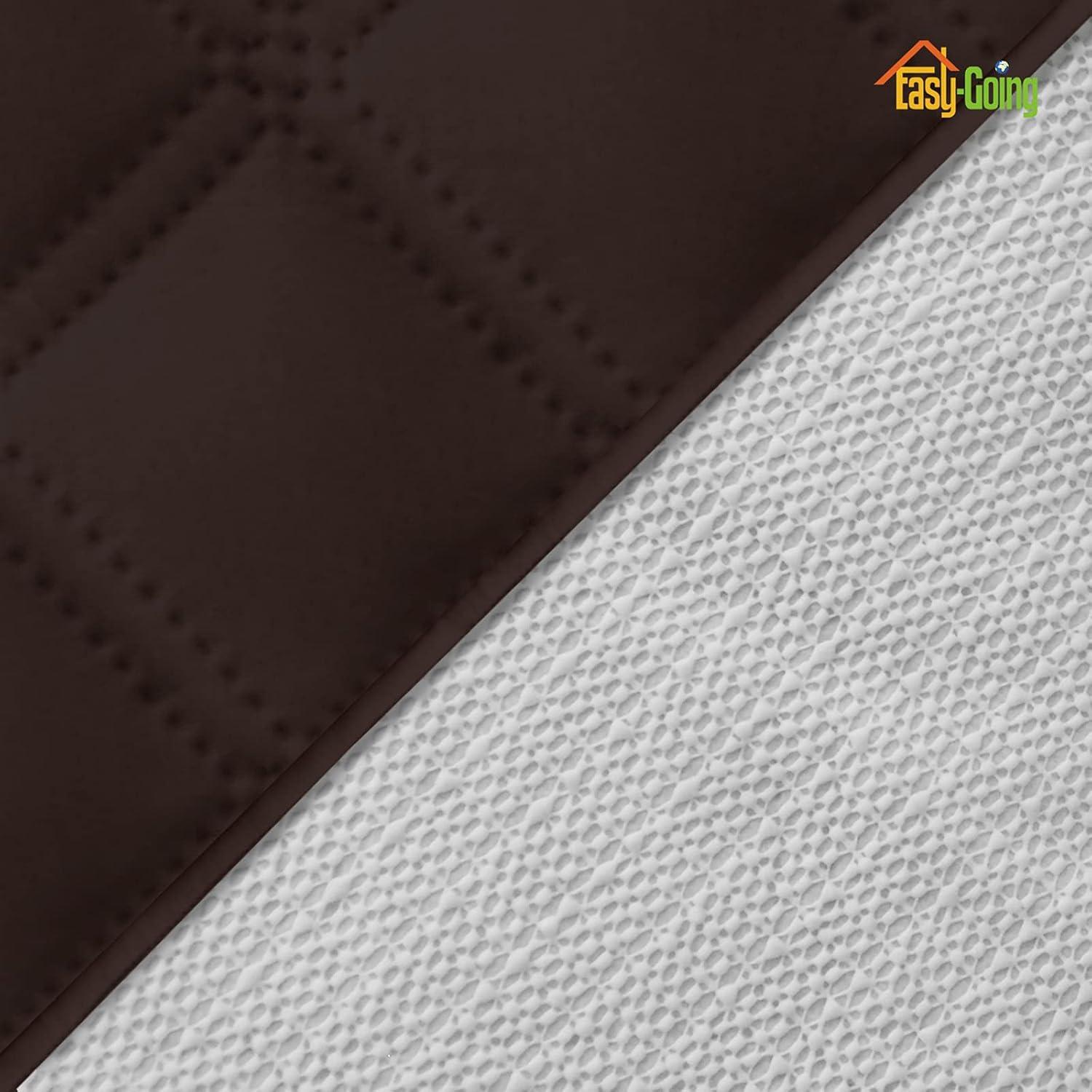 image:imageEasyGoing Sofa Slipcover Waterproof Couch Cover for 3 Cushion Couch Sofa Cover Furniture Protector Cover Pets Covers Washable NonSlip Fabric Pets Kids Children Dog Cat Sofa ChocolateChocolate