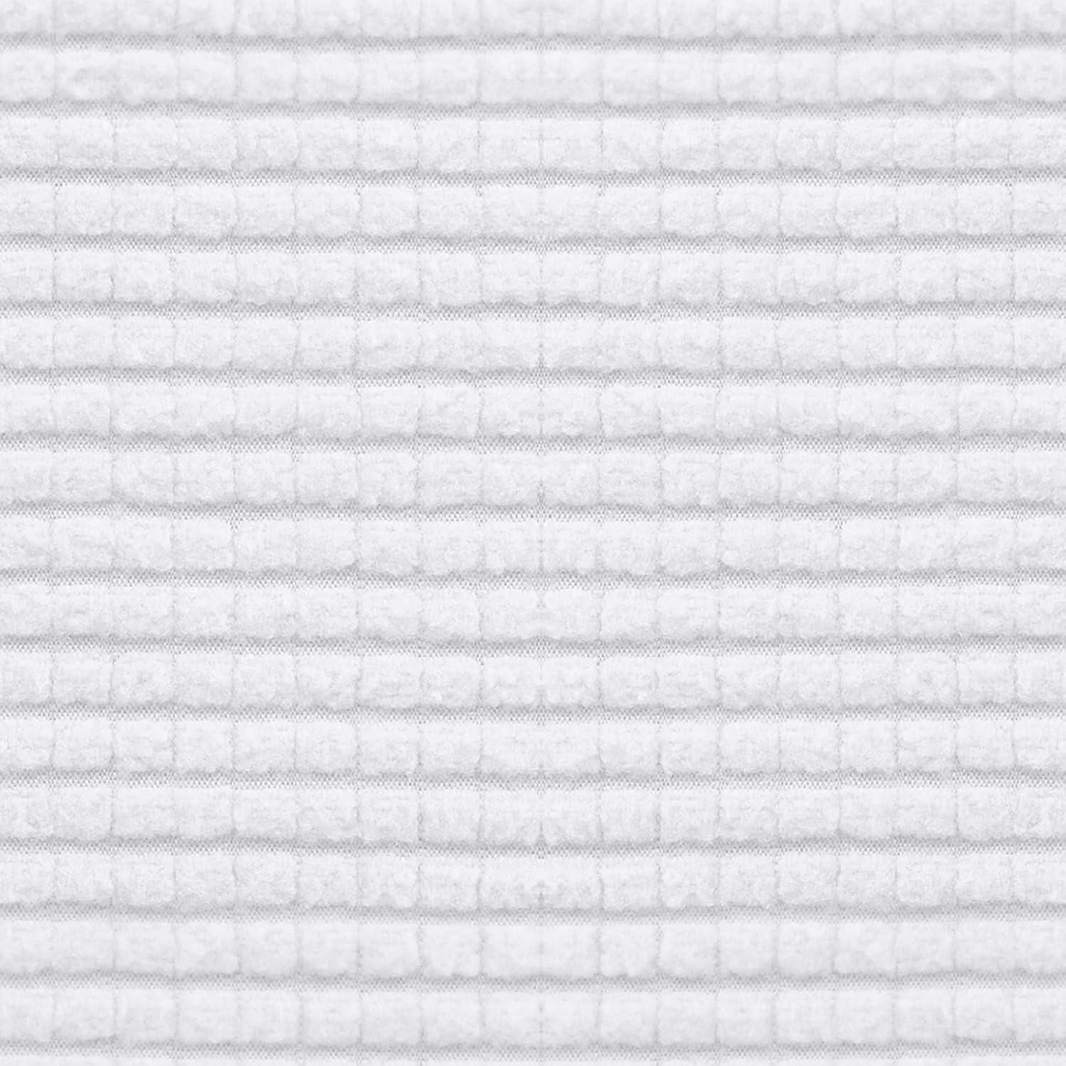 image:imageEasyGoing Stretch 4 Pieces Couch Cushion Covers for Sectional Sofa LeftRight L Shape Chaise Lounge Sofa Seat slipcover AntiSlip Sofa Cover Soft 3 Seater 1 Chaise Dark GraySnow White