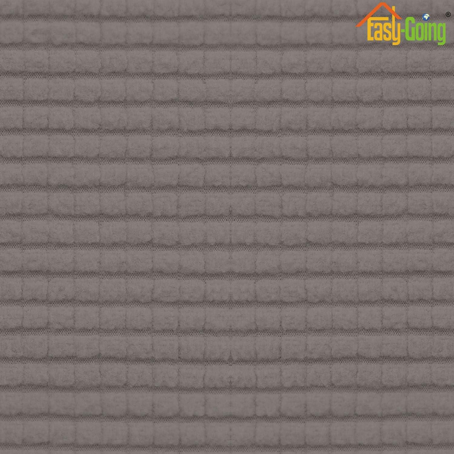 image:imageEasyGoing Stretch 4 Pieces Couch Cushion Covers for Sectional Sofa LeftRight L Shape Chaise Lounge Sofa Seat slipcover AntiSlip Sofa Cover Soft 3 Seater 1 Chaise Dark GrayTaupe