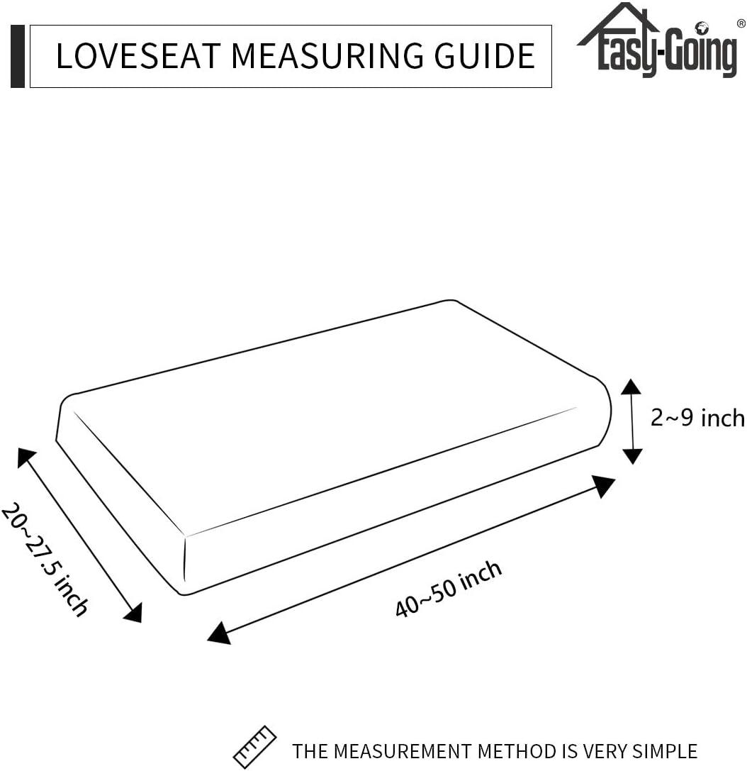 image:imageEasyGoing Stretch 4 Pieces Couch Cushion Covers for Sectional Sofa LeftRight L Shape Chaise Lounge Sofa Seat slipcover AntiSlip Sofa Cover Soft 3 Seater 1 Chaise Dark GrayGolden