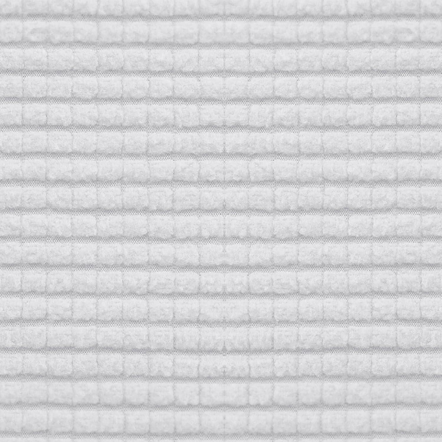 image:imageEasyGoing Stretch 4 Pieces Couch Cushion Covers for Sectional Sofa LeftRight L Shape Chaise Lounge Sofa Seat slipcover AntiSlip Sofa Cover Soft 3 Seater 1 Chaise Dark GraySnow White