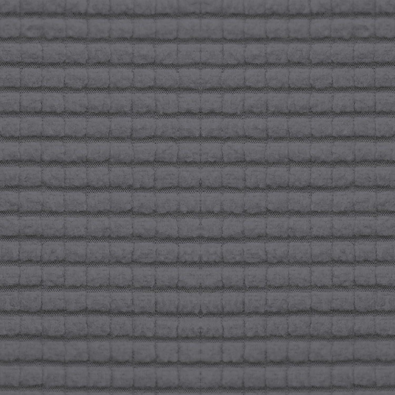 image:imageEasyGoing Stretch 4 Pieces Couch Cushion Covers for Sectional Sofa LeftRight L Shape Chaise Lounge Sofa Seat slipcover AntiSlip Sofa Cover Soft 3 Seater 1 Chaise Dark GrayGrey