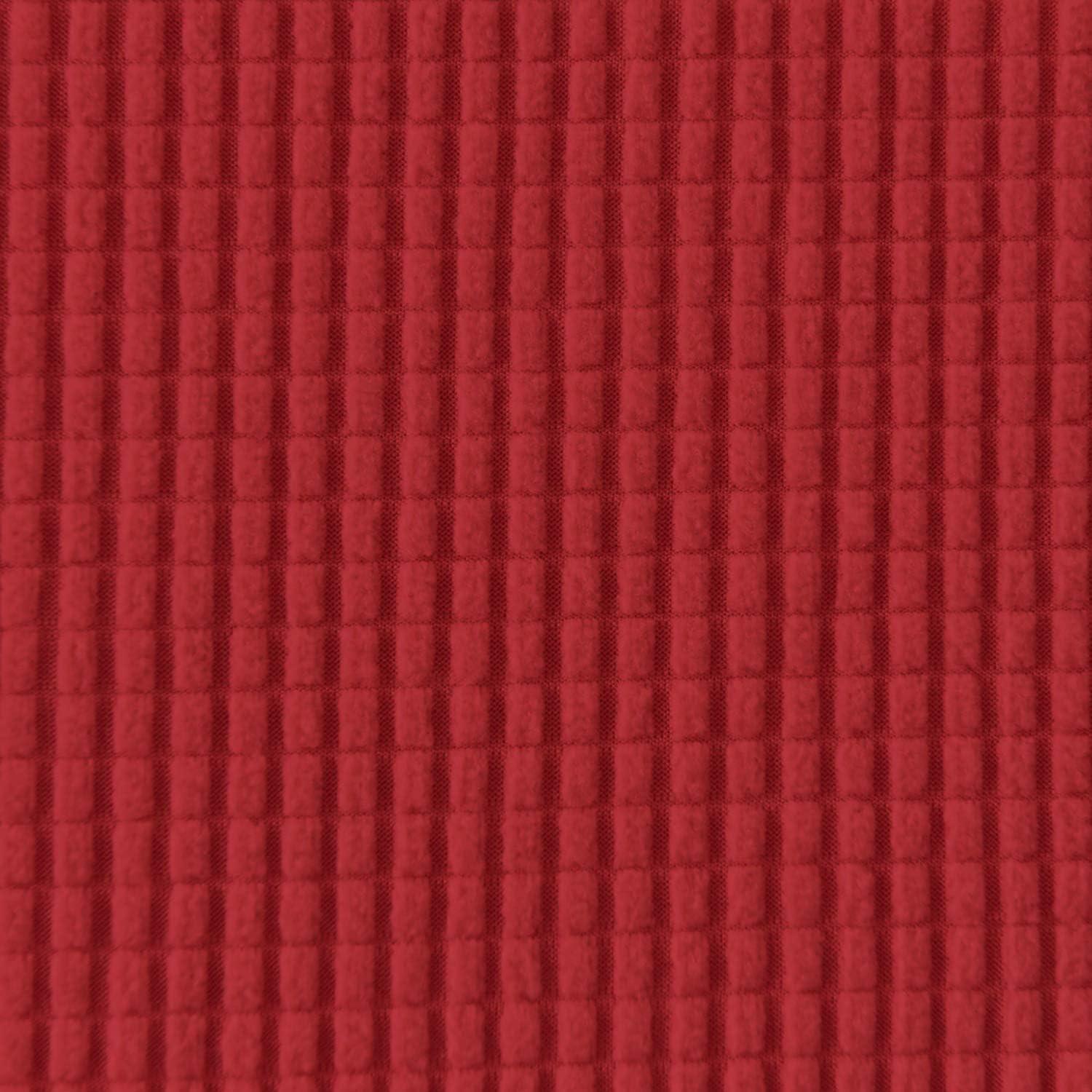 image:imageEasyGoing Stretch Wingback Chair Sofa Slipcover 1Piece Sofa Cover Furniture Protector Couch Soft with Elastic Bottom Spandex Jacquard Fabric Small ChecksWing ChairCamelChristmas Red