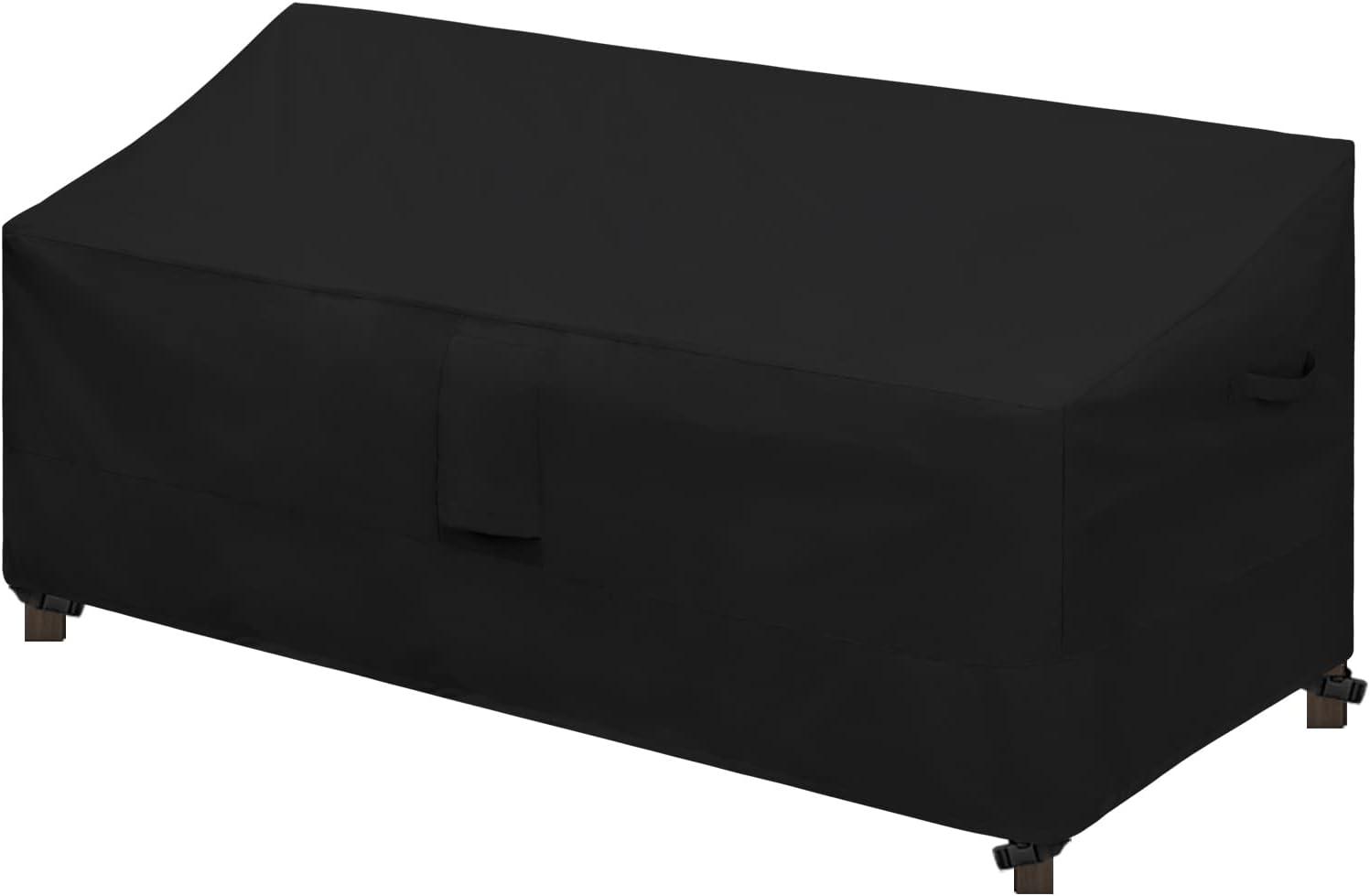 image:imageEasyGoing Waterproof Patio Sofa Cover UV Resistant 3 Seater Outdoor Sofa Cover Weatherproof Lawn Patio Furniture Cover with Tape Sealed Seam 79Wx37Dx35H inch BlackBlack