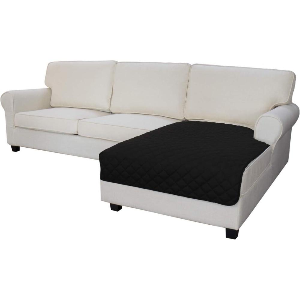 image:imageEasyGoing Sectional Couch Covers for Dogs L Shape Sofa Cover Reversible Sofa Slipcover Chaise Lounge Cover Furniture Protector Cover for Pets Dog Cat Large Dark GrayDark GrayBlackBlack