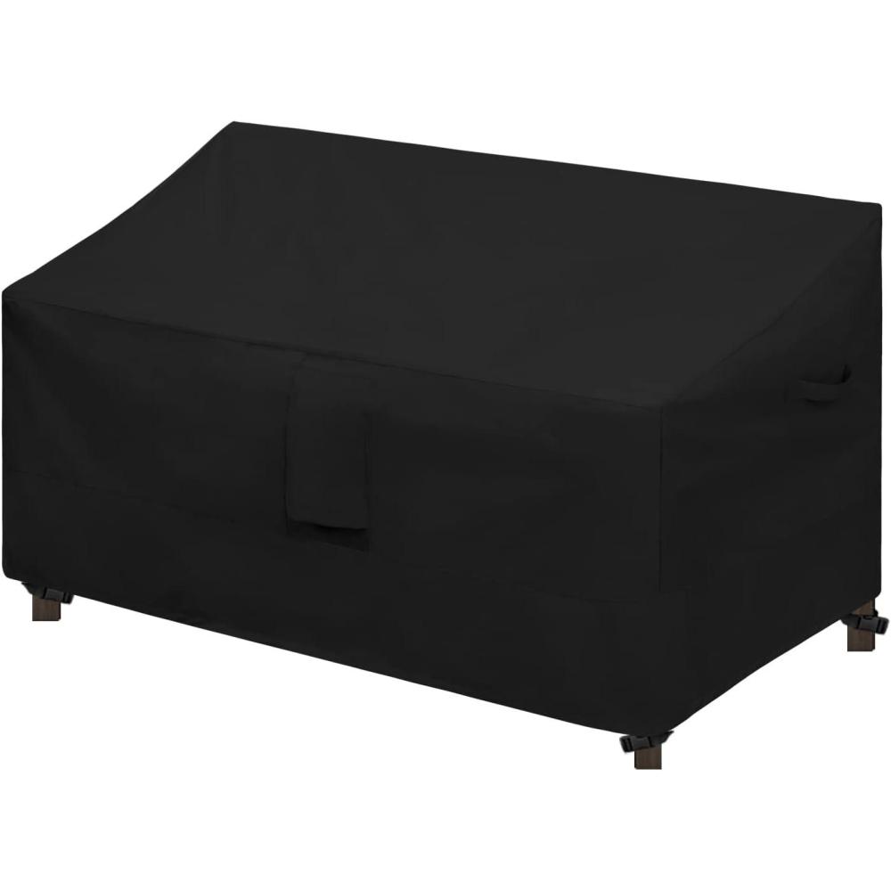 image:imageEasyGoing Waterproof Patio Sofa Cover UV Resistant 3 Seater Outdoor Sofa Cover Weatherproof Lawn Patio Furniture Cover with Tape Sealed Seam 79Wx37Dx35H inch BlackBlack