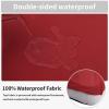Easy-Going 100% Waterproof 4 Pieces Couch Cushion Covers for Sectional Sofa Left/Right L Shape Chaise Lounge Sofa Seat slipcover Anti-Slip Sofa Cover (3 Seater + 1 Chaise, Dark Gray(Christmas Red)