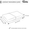 Easy-Going 100% Waterproof 4 Pieces Couch Cushion Covers for Sectional Sofa Left/Right L Shape Chaise Lounge Sofa Seat slipcover Anti-Slip Sofa Cover (3 Seater + 1 Chaise, Dark Gray(Camel)