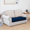 Easy-Going 100% Waterproof 4 Pieces Couch Cushion Covers for Sectional Sofa Left/Right L Shape Chaise Lounge Sofa Seat slipcover Anti-Slip Sofa Cover (3 Seater + 1 Chaise, Dark Gray(Navy)