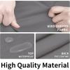 Easy-Going 600D Heavy Duty Round Patio Furniture Set Cover, Waterproof Outdoor Table and Chair Set Cover, (62″DIAx 28″H, Black)(Gray/Dark Gray)