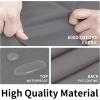 Easy-Going 600D Heavy Duty Round Patio Furniture Set Cover, Waterproof Outdoor Table and Chair Set Cover, (62″DIAx 28″H, Black)(Grey)