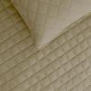 Easy-Going Full/Queen Size Reversible Quilt Set with 1 Quilt and 2 Pillow Shams, Soft Bed Quilt Cover, Lightweight Microfiber Bedspread, Water and Stain Resistant, Gray/Light Gray(Beige/Beige)