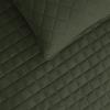 Easy-Going Full/Queen Size Reversible Quilt Set with 1 Quilt and 2 Pillow Shams, Soft Bed Quilt Cover, Lightweight Microfiber Bedspread, Water and Stain Resistant, Gray/Light Gray(Army Green/Beige)