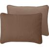Easy-Going Full/Queen Size Reversible Quilt Set with 1 Quilt and 2 Pillow Shams, Soft Bed Quilt Cover, Lightweight Microfiber Bedspread, Water and Stain Resistant, Gray/Light Gray(Olive Leaf-brown/Beige)