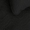 Easy-Going Full/Queen Size Reversible Quilt Set with 1 Quilt and 2 Pillow Shams, Soft Bed Quilt Cover, Lightweight Microfiber Bedspread, Water and Stain Resistant, Gray/Light Gray(Olive Leaf-black/Beige)