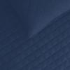 Easy-Going Full/Queen Size Reversible Quilt Set with 1 Quilt and 2 Pillow Shams, Soft Bed Quilt Cover, Lightweight Microfiber Bedspread, Water and Stain Resistant, Gray/Light Gray(Dark Blue/Light Blue)
