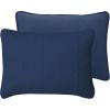 Easy-Going Full/Queen Size Reversible Quilt Set with 1 Quilt and 2 Pillow Shams, Soft Bed Quilt Cover, Lightweight Microfiber Bedspread, Water and Stain Resistant, Gray/Light Gray(Damask-dark Blue/Light Blue)